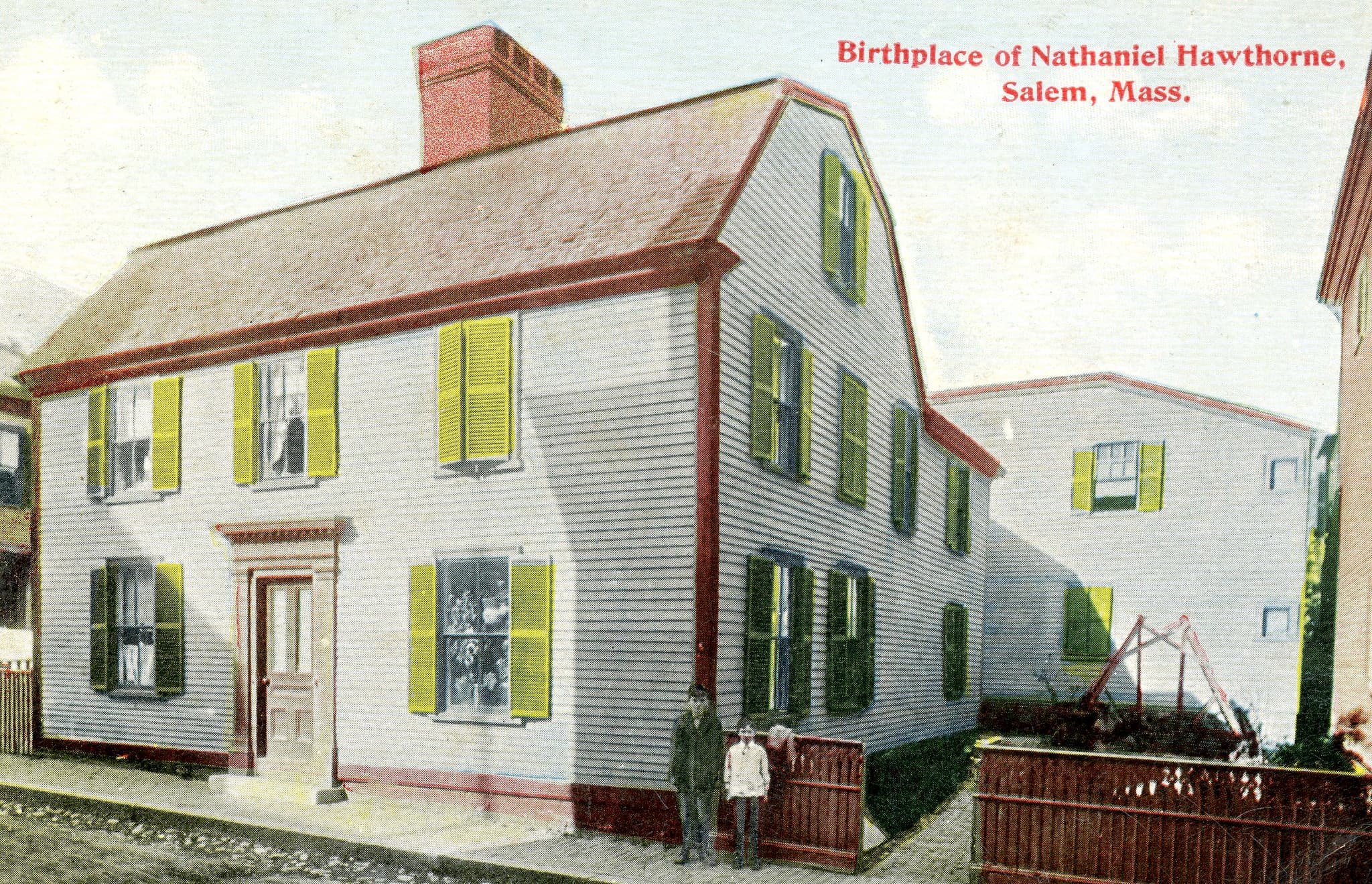 Postcard of Hawthorne's birthplace. Undated.