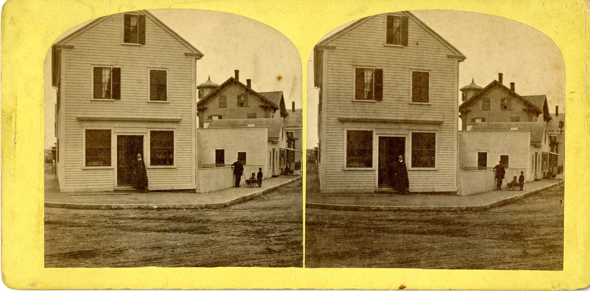 The corner of Webb and Pleasant St.